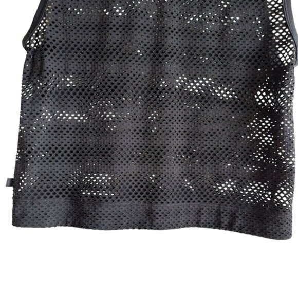 Lululemon Sweat Your Heart Out Tank Size 4 Black Mesh - Picture 6 of 7